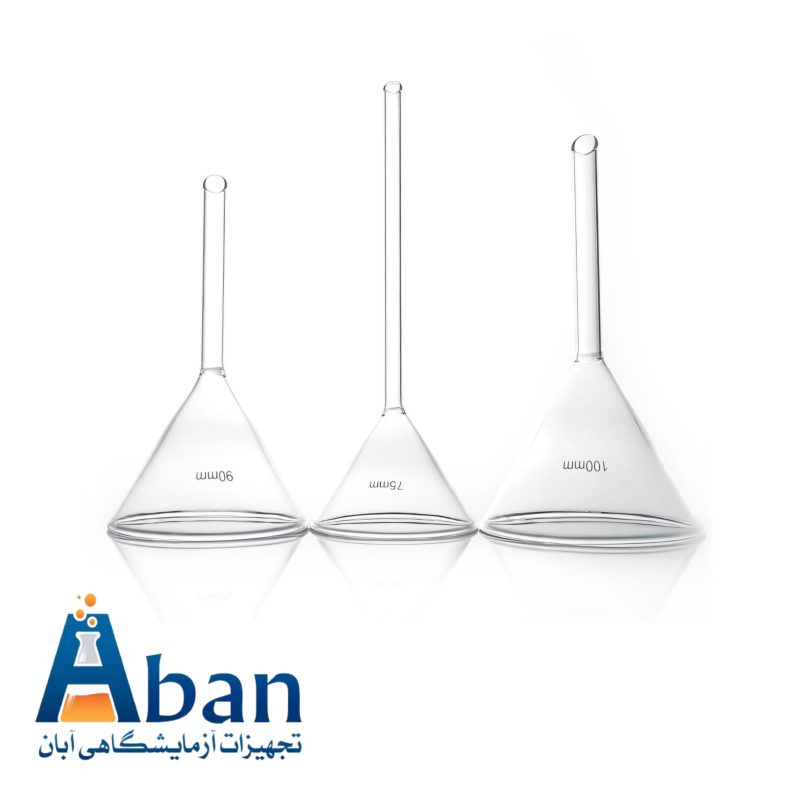 قیف شیشه ای آزمایشگاهی