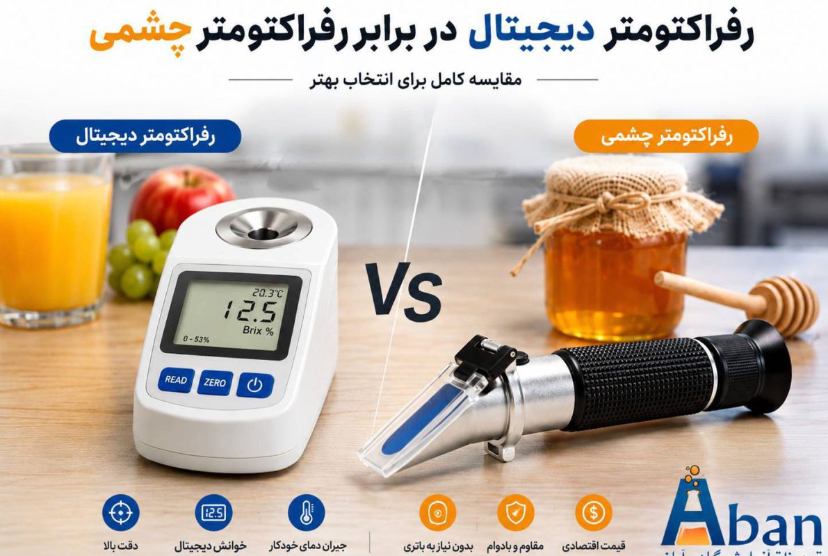 مقایسه رفراکتومتر چشمی و دیجیتال