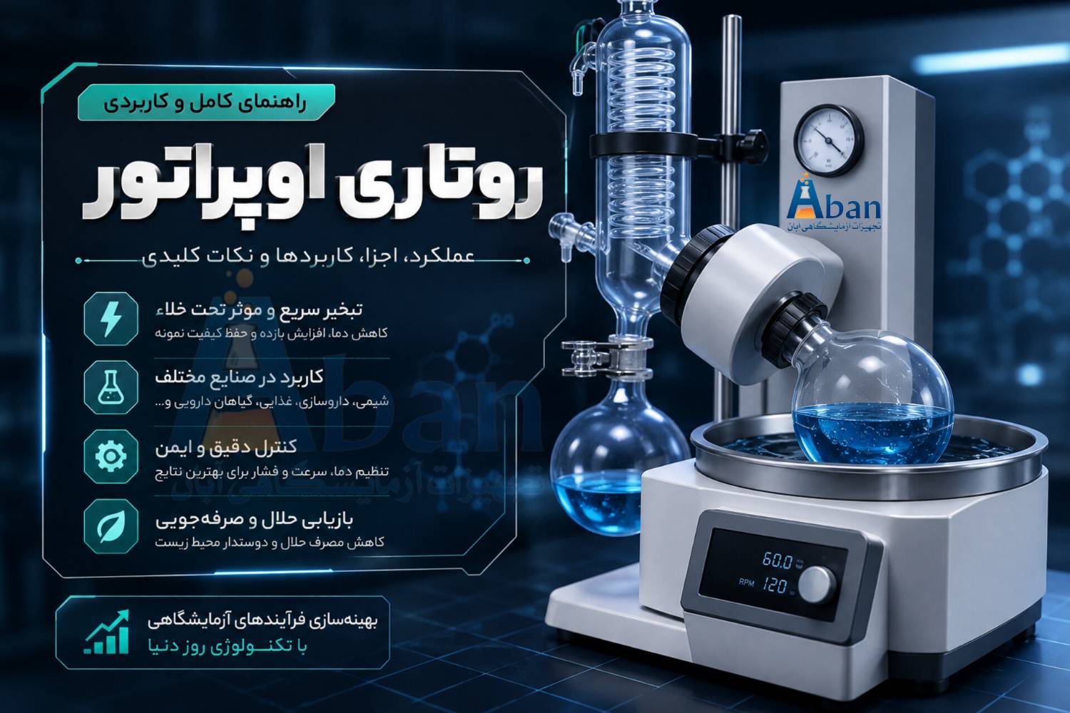 بررسی عملکرد روتاری اواپراتور ، اجزا و کاربردها