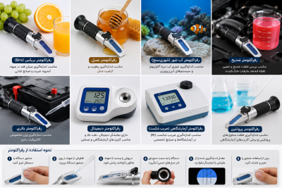 انواع رفراکتومتر چشمی